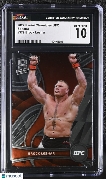 2022 Panini Chronicles UFC Brock Lesnar #379 Spectra CGC 10