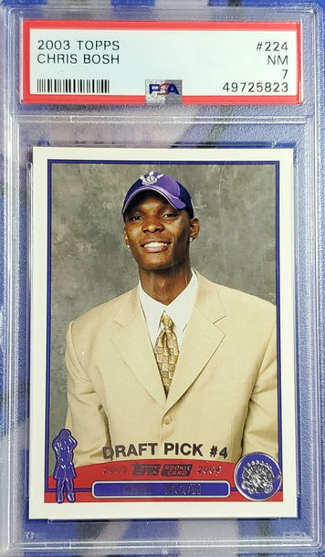 2003 Topps Chris Bosh #224 PSA 7
