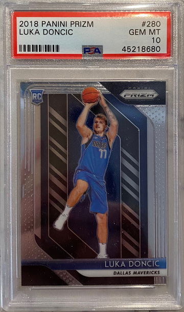 2018 panini Prizm Luka doncic RC rookie card psa 10 gem mint