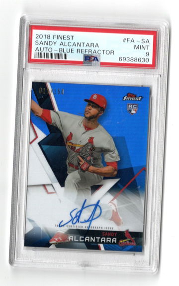 2018 FINEST SANDY ALCANTARA  PSA 9