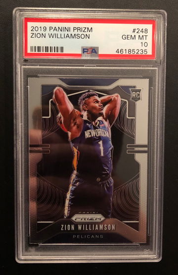 Zion Williamson 2019 Base Rookie Gem MT 10 #248