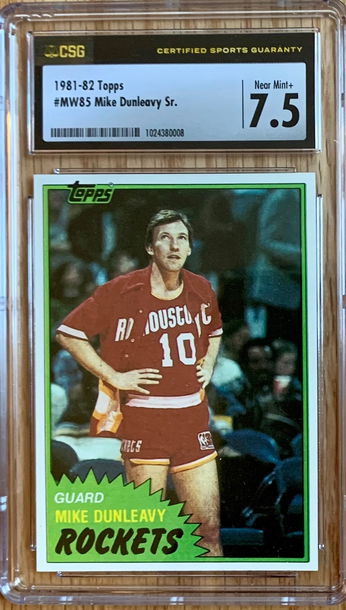 1981 - 82 Topps Basketball #85 Mid West - Mike Dunleavy - Graded CSG 7.5 NM MT+