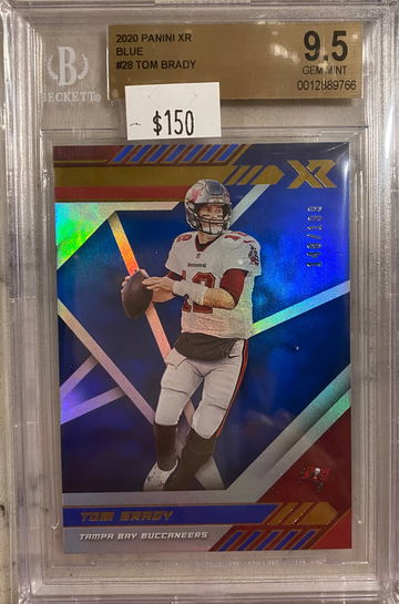 2020 panini xr blue /199 Tom Brady Tampa bay bgs 9.5 gem mint 