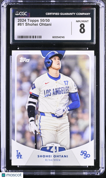 2024 Topps 50/50 Shohei Ohtani #81 CGC 8
