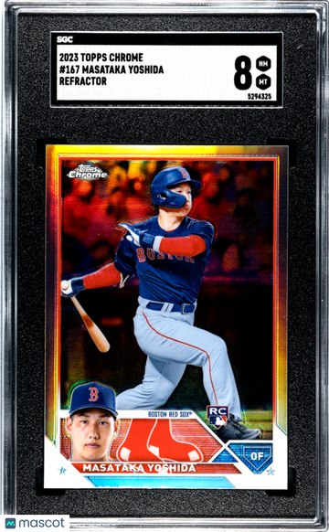 2023 Topps Chrome Masataka Yoshida #167 Refractor SGC 8
