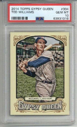 2014 TOPPS GYPSY QUEEN #304 TED WILLIAMS CARD BOSTON RED SOX PSA 10