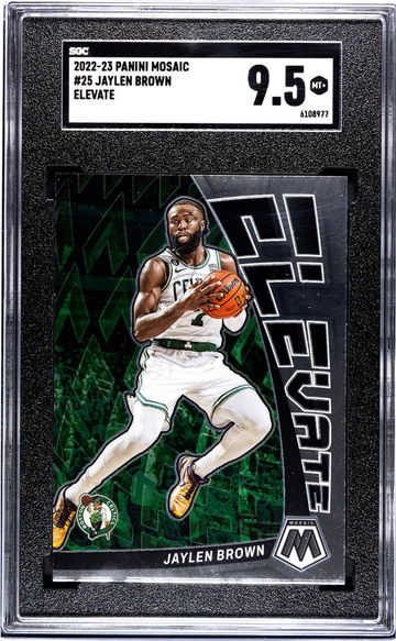 2022-23 Panini Mosaic #25 Jaylen Brown Elevate SGC 9.5