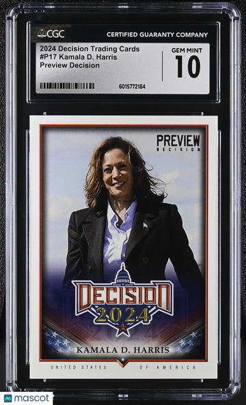 2024 null Kamala D. Harris #P17 Preview Decision CGC 10