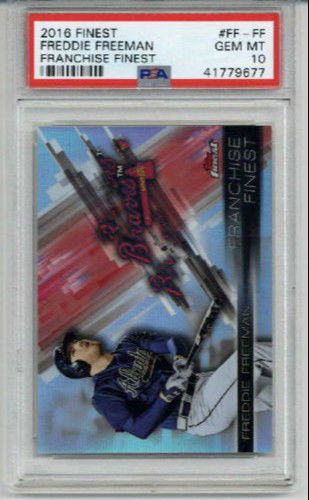 2016 TOPPS FINEST FRANCHISE #FF-FF FREDDIE FREEMAN CARD BRAVES PSA 10