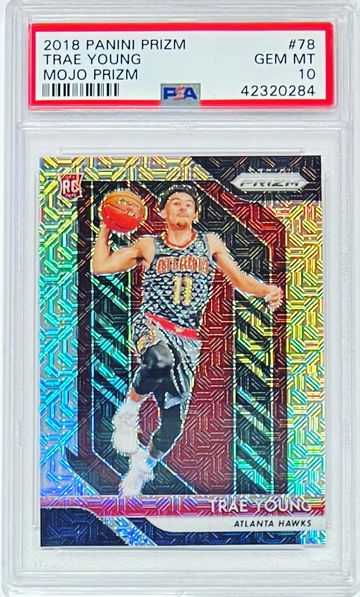2018 Panini Prizm Trae Young Mojo /25 PSA 10