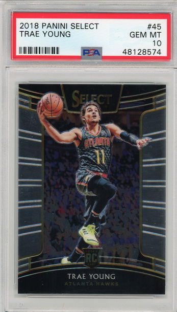 2018 Select Trae Young PSA 10 Concourse