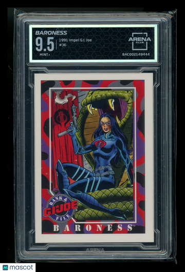 1991 Impel G.I. Joe #36 Arena Club 9.5