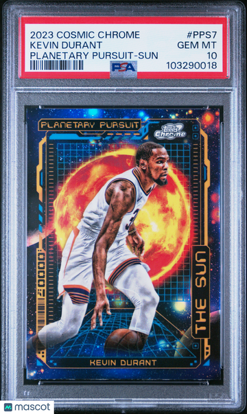 2023 Topps Cosmic Chrome Planetary Pursuit Kevin Durant #PPS7 Sun PSA 10