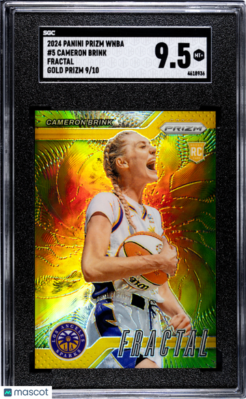 2024 Panini Prizm Wnba Cameron Brink #5 Fractal Gold SGC 9.5