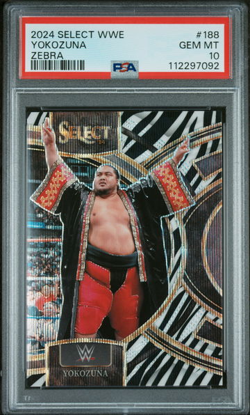 2024 Panini Select Zebra Yokozuna #188 PSA 10