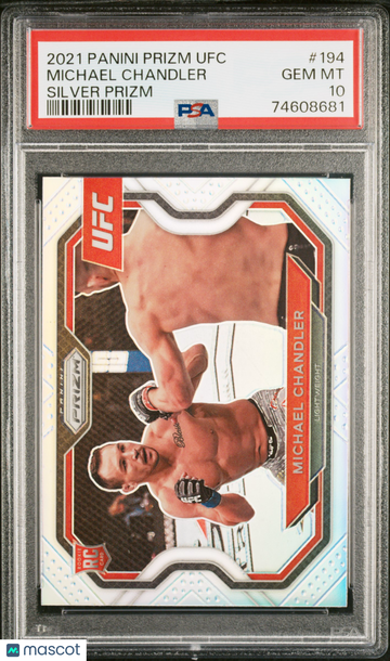2021 Panini Prizm UFC Michael Chandler #194 Silver PSA 10