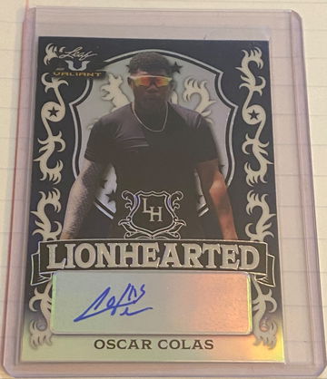 2021 Leaf Valiant Oscar Colas “Lionhearted” auto /75