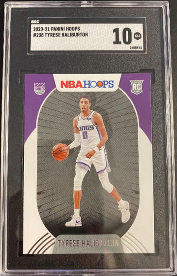 2020-21 Panini Hoops #238 Tyrese Haliburton SGC 10 Gem Mint