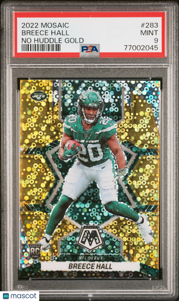 2022 Panini Mosaic Breece Hall #283 PSA 9
