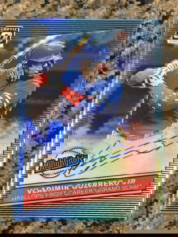 2020 OPTIC HIGHLIGHTS VLADIMIR GUERRERO JR. AUTO BLUE Autograph # /20