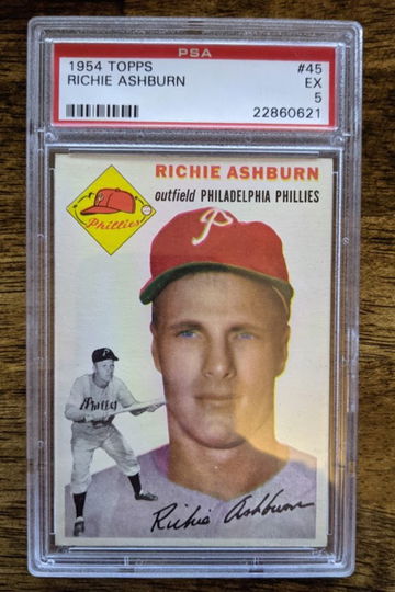 1954 Topps Richie Ashburn PSA 5
