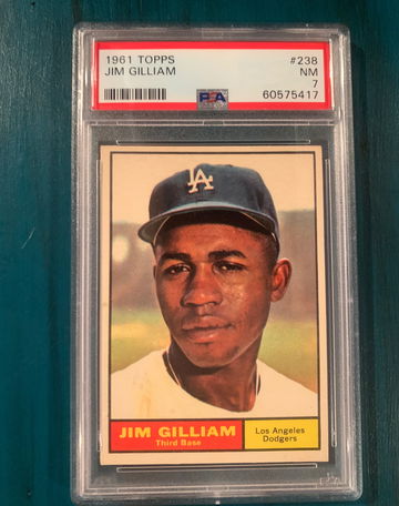 1961 Topps Jim Gilliam PSA 7 