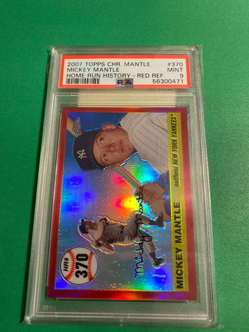 2007 Topps chrome # 370 Mickey Mickey Red Reflactor 