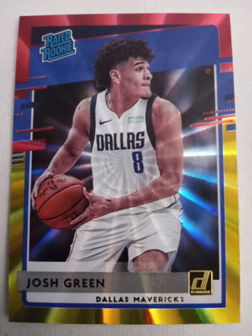 2020 Josh Green MINT SSP Rookie Red Gold SSP Panini DonRuss 234 RC Dallas Mavericks