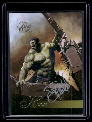 2019 Upper Deck Marvel Flair Hulk #33 Artist Auto /30