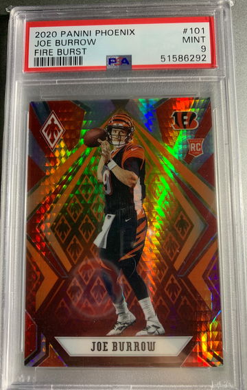 2020 Panini Phoenix Joe Burrow Fire Burst #101 