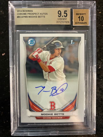 2014 Bowman Chrome Mookie Betts Auto