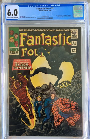 Fantastic Four #52 (1966) CGC 6.0 -- 1st appearance of Black Panther (T'Challa)