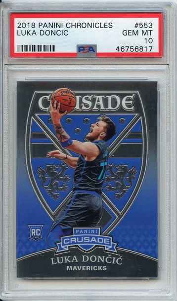 Luka Doncic Crusade Rookie PSA 10