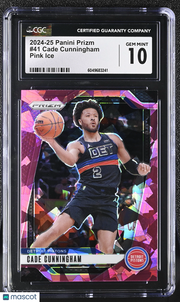 2024-25 Panini Prizm Cade Cunningham #41 Pink Ice CGC 10