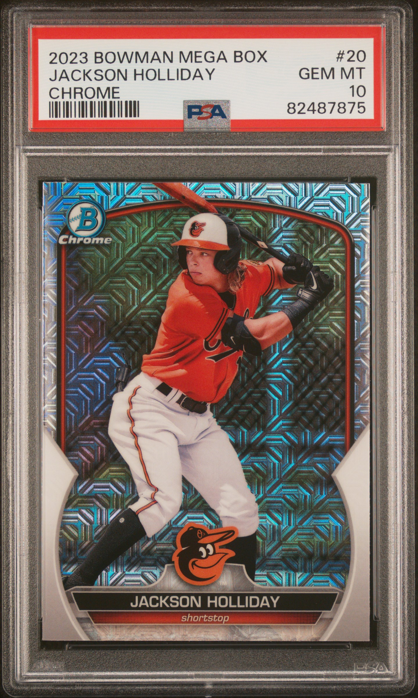 Jackson Holliday 2023 Bowman Mega Box Chrome #20 Chrome PSA 10