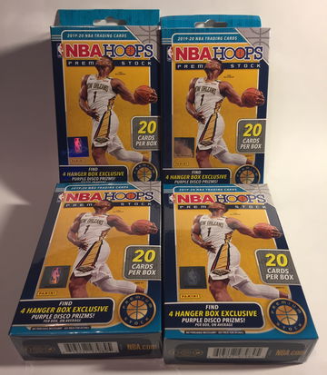 4x 2019 NBA Hoops Premium Hanger Box