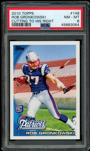 2010 Topps #148 Rob Gronkowski PSA 8 NM-MT