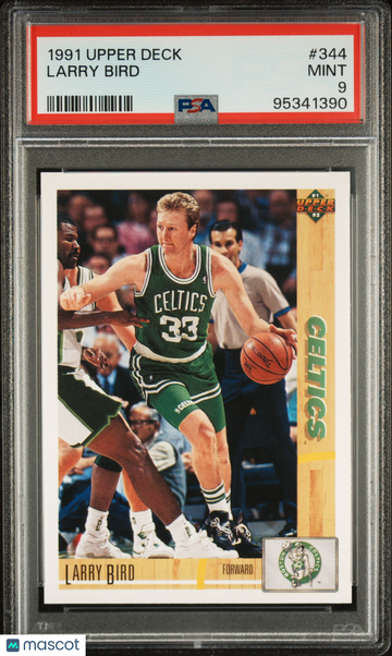 1991 Upper Deck Larry Bird #344 PSA 9