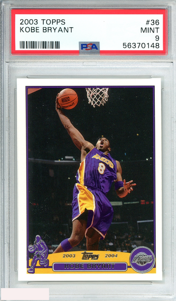 2003 TOPPS KOBE BRYANT #36 LOS ANGELES LAKERS MAMBA HOF!! PSA 9 MINT