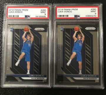 Luka Doncic Prizm 280 PSA 9 MINT LOT OF 2