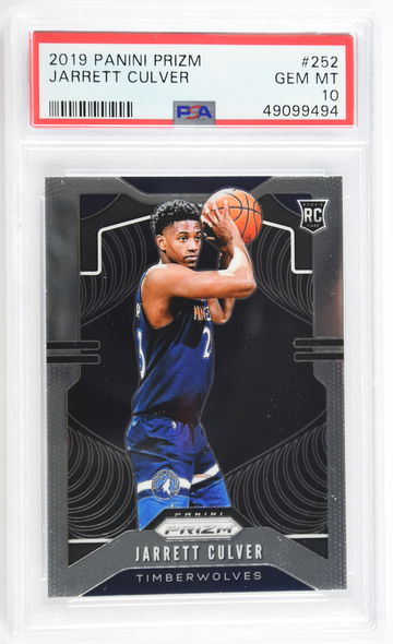 2019 Panini Prizm Jarrett Culver PSA 10 #252