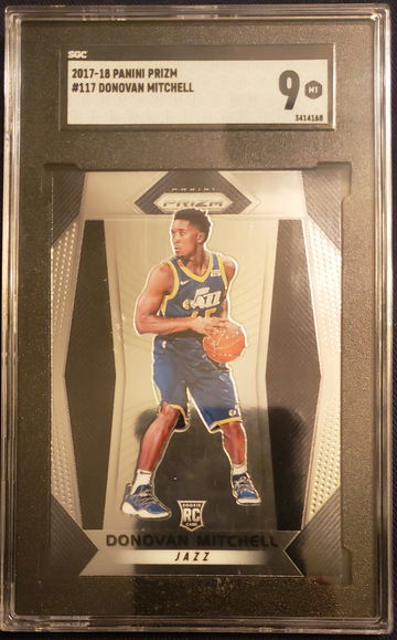 Donovan SPIDA Mitchell RC 2017 Prizm #117 SGC 9 📈 71 POINT GAME