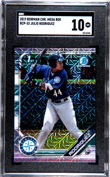 2019 Bowman Chrome Julio Rodriguez Mega Box RC SGC 10