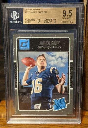 Jared Goff 2016 Donruss Rated Rookie BGS 9.5