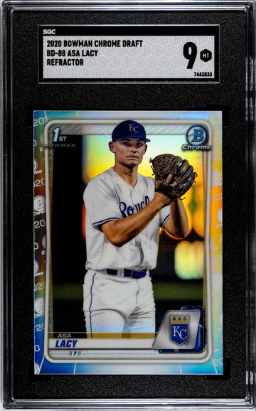 2020 Bowman Chrome Draft Asa Lacy Refractor BD-88