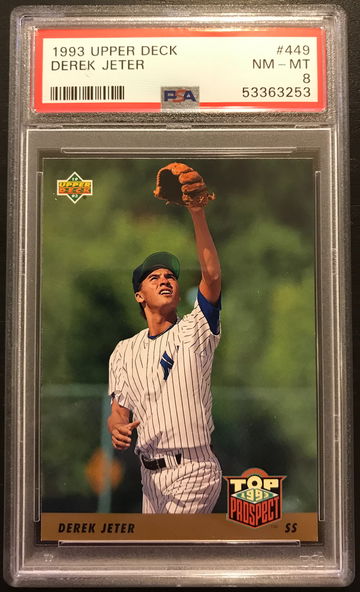 1993 Upper Deck #449 Derek Jeter RC PSA 8 NM-MT
