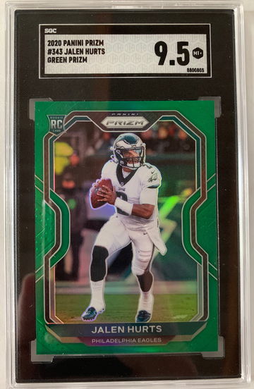 2020 Panini Prizm Jalen Hurts Green Prizm