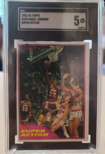 1981-82 Topps Magic Johnson SGC 5