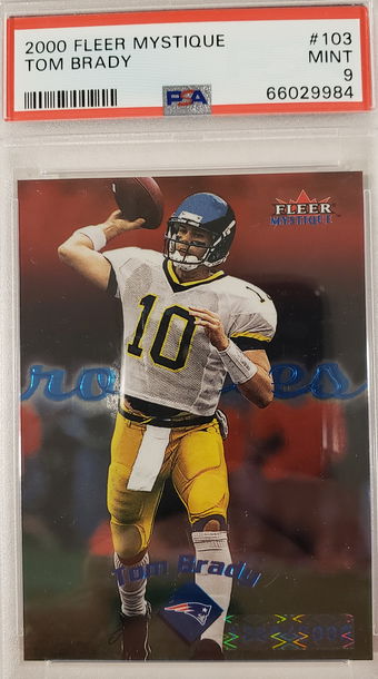 2000 Fleer Mystique Tom Brady PSA 9