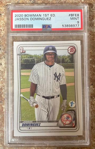 2020 bowman 1st edition jasson Dominguez psa 9